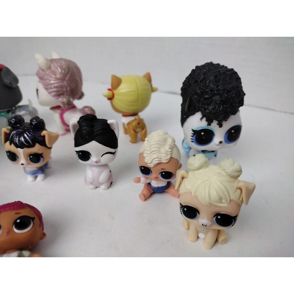 Lot Of 9 Lol Surprise Pets And Tot Dolls Skunk Jive Stardust Ra Ra Accessories